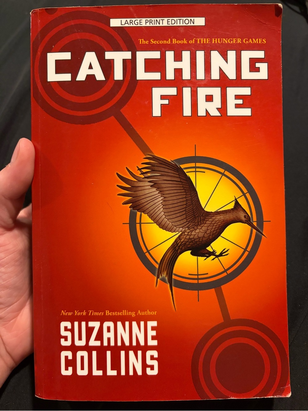 Catching Fire by Suzanne Collin’s Paperback (Large Print Edition)